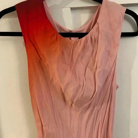 DONNA KARAN pink Ombré Midi Dress size 10 - Picture 3 of 7